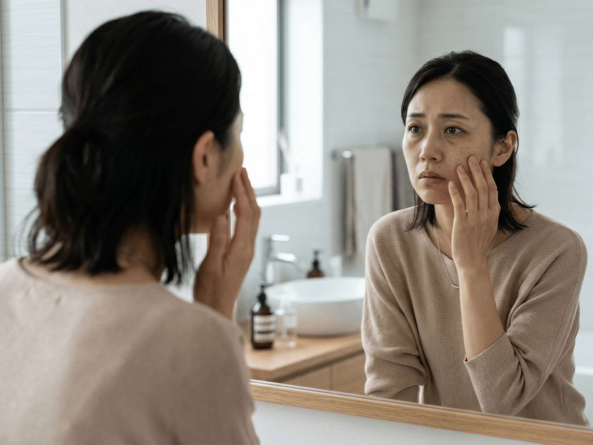 美容でお悩みの図